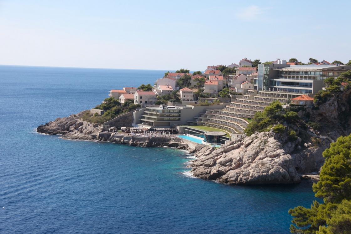 Hotel with swimming pool in Dubrovnik on the Dalmatian coastline